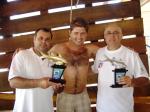 Equipe Fabinho recebendo os trof�us